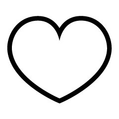 Heart Line Black and White