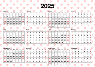 Fondo del corazón del calendario 2023