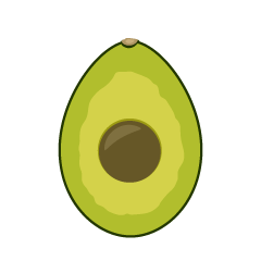 Simple Cut Avocado