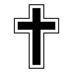 Cross Black and White