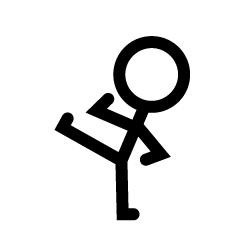 Kicking Stick Man