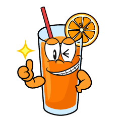 Thumbs up Orange Juice