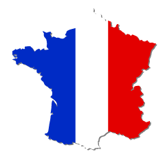 France Flag Map