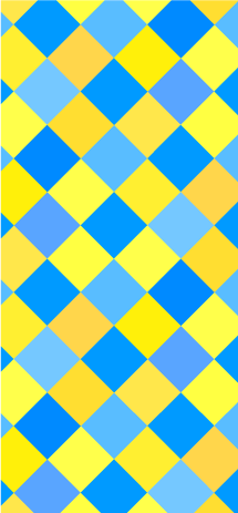 Yellow and Blue Check