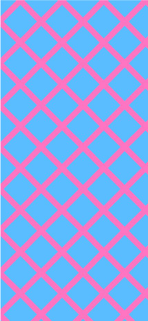 Pink Check Line on Light Blue