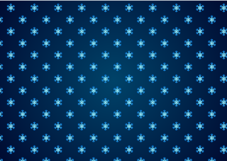 Blue Snowflake on Navy