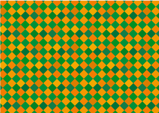 Orange and Green Checker