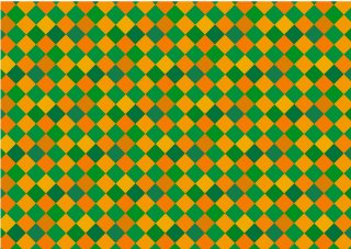 Orange and Green Checker