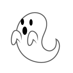 Hovering Cute Ghost