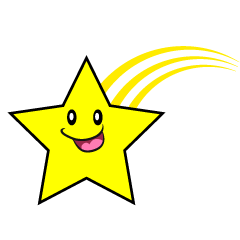 Smiley Shooting Star