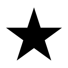 Estrella Negra Afilada