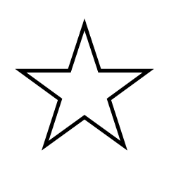 Estrella Blanca Afilada