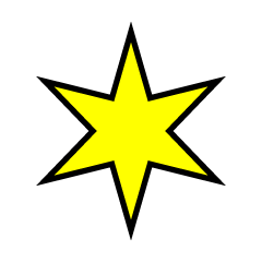 Estrella con Bordes Hexagonales