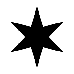 Estrella Negra Hexagonal