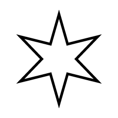 Estrella Blanca Hexagonal