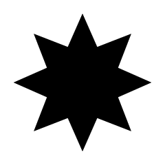 Estrella Negra Octagonal