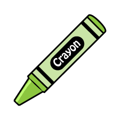 Yellow Green Crayon