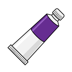 Purple Paint Tube