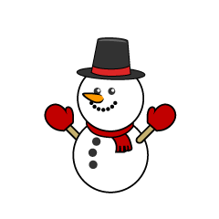 Snowman with Gloves