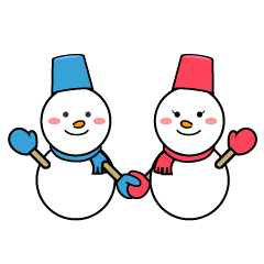 Snowman Couple