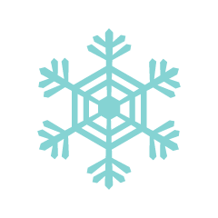 Light Blue Snowflake 2