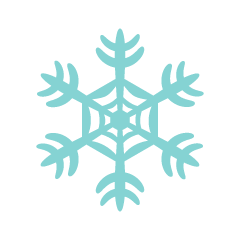 Light Blue Snowflake 4