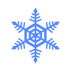 Blue Snowflake 1