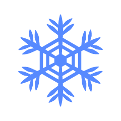 Blue Snowflake 5