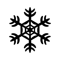 Snowflake silhouette 4