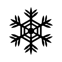 Snowflake silhouette 5