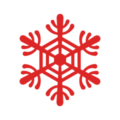 Red Snowflake 3