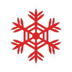 Red Snowflake 5