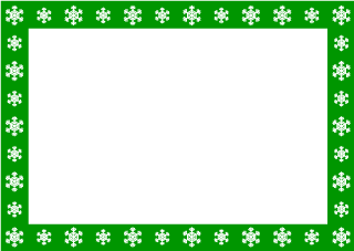 Snowflake Green Frame