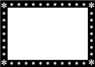 Snowflake Black Frame