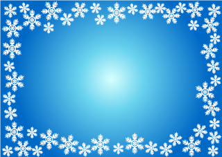 Snow Frame Blue