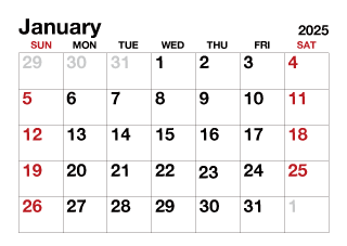 January 2023 Calendar