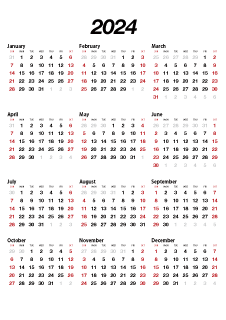 Calendar 2024