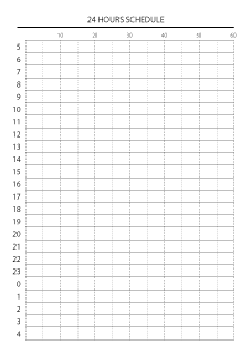 24 Hours Schedule Table