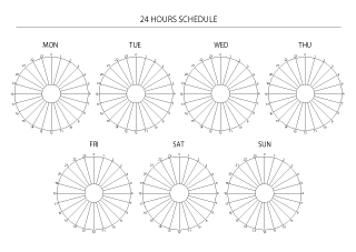 Horario de 24 horas semanal