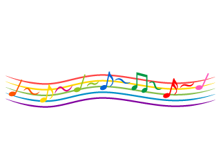 Colorful Music Notes