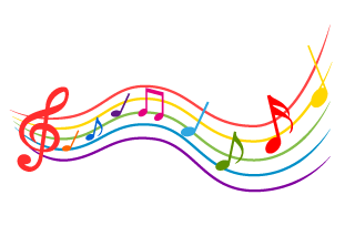 Notas musicales Difundir música