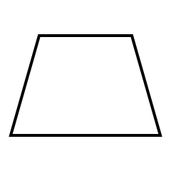 Trapezoid Shape Black and White