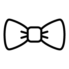 Bold Bow Tie Black and White