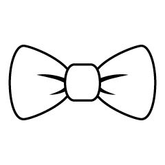 Bow Tie Black and White