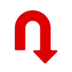 Simple U-turn Arrow