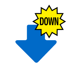 Simple Bottom Arrow with Down