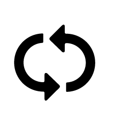 Black Reverse Arrow