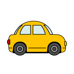 Cute Yellow Car