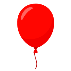 Globo rojo simple