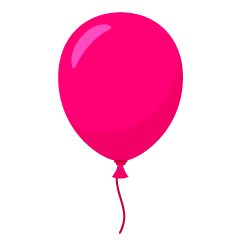 Globo rosa simple